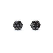 White gold earrings with diamonds 3.38 ct 