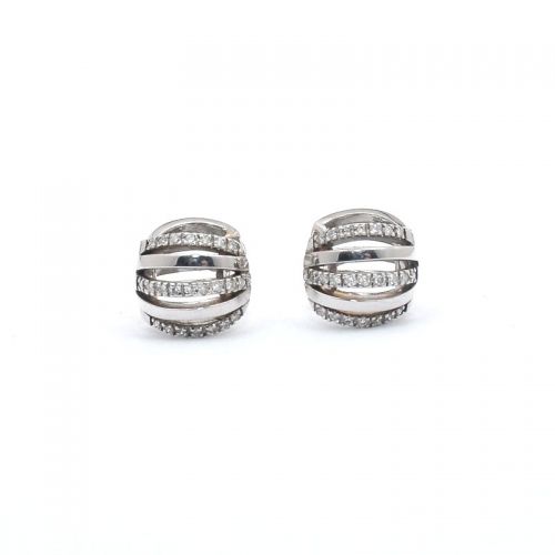 White gold earrings with diamonds 0.31 ct