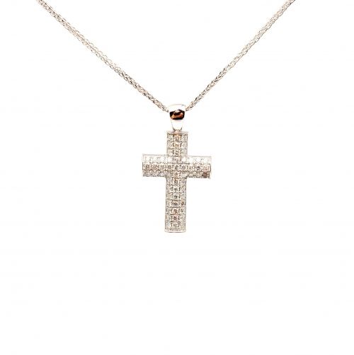 White gold necklace with diamonds 0.33 ct