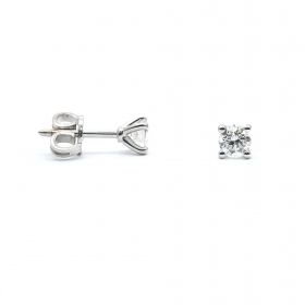 White gold earrings with diamonds 1.15 ct