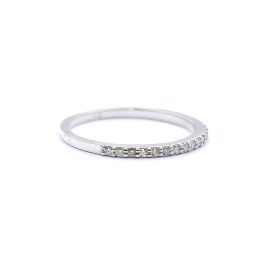 White gold ring with diamonds 0.13 ct