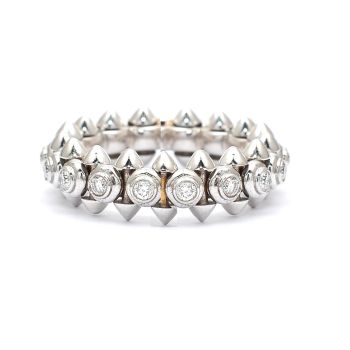 White gold ring with diamonds 0.43 ct