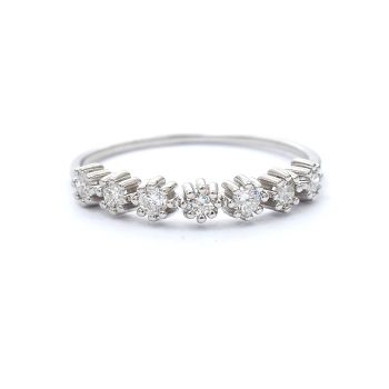 White gold engagement ring with diamond 0.31 ct