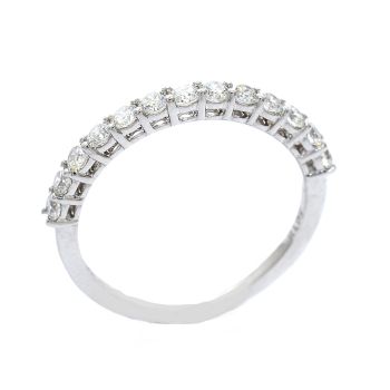 White gold engagement ring with diamond 0.42 ct