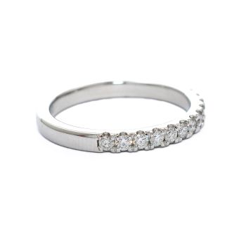 White gold engagement ring with diamond 0.66 ct