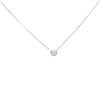 White gold necklace with diamonds 0.13 ct