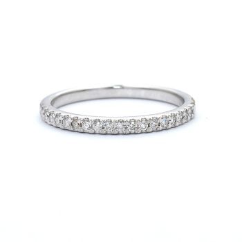 White gold engagement ring with diamond 0.17 ct