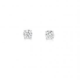 White gold earrings with diamonds 0.52 ct