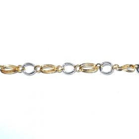 Yellow and white gold bracelet