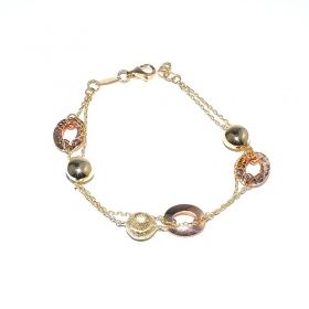 Yellow and rose gold bracelet